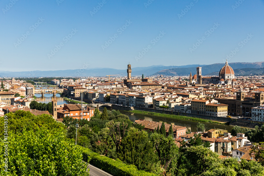 View to the city of Florence from Michelangelo Square View to the city of Florence from Michelangelo Square
