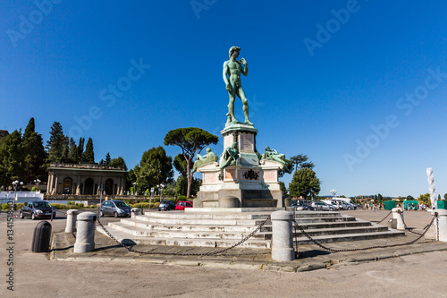 Bronze cast of David at the Piazzale Michelangelo in Florence, I