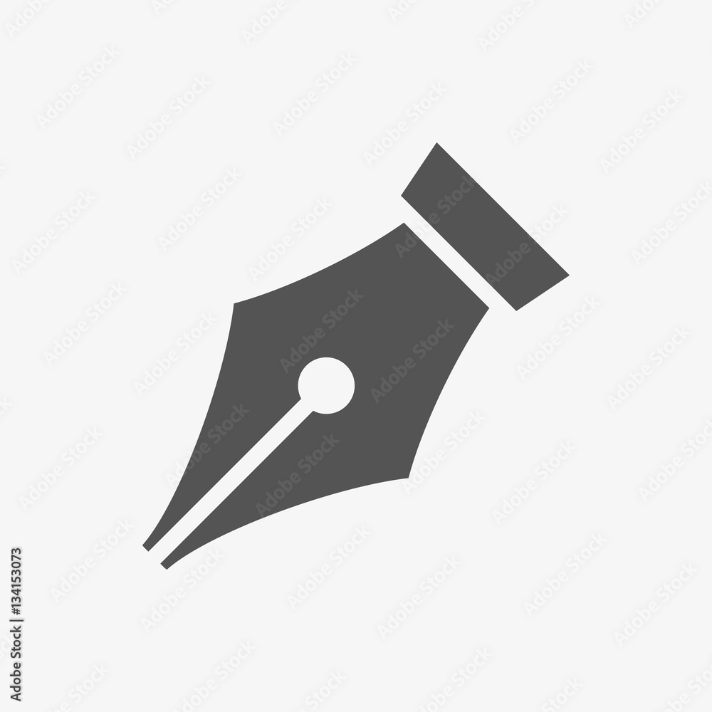 fountain pen icon stock vector illustration flat design fountain pen icon stock vector illustration flat design