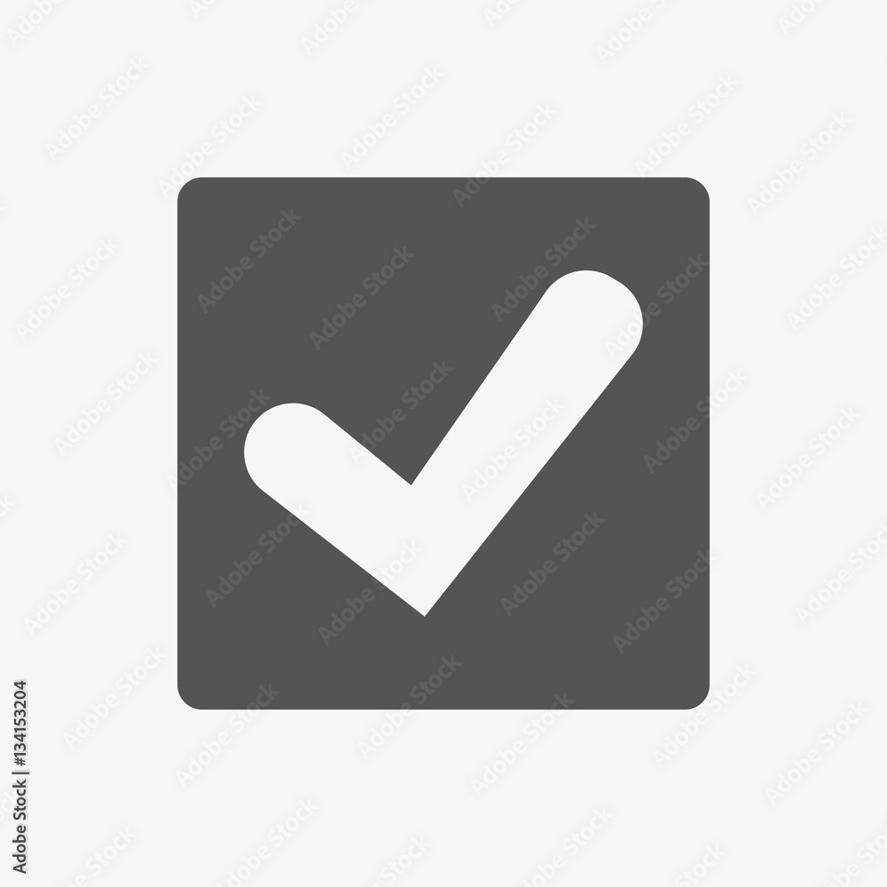 Confirm icons; vector illustration. Flat design style Confirm icons; vector illustration. Flat design style