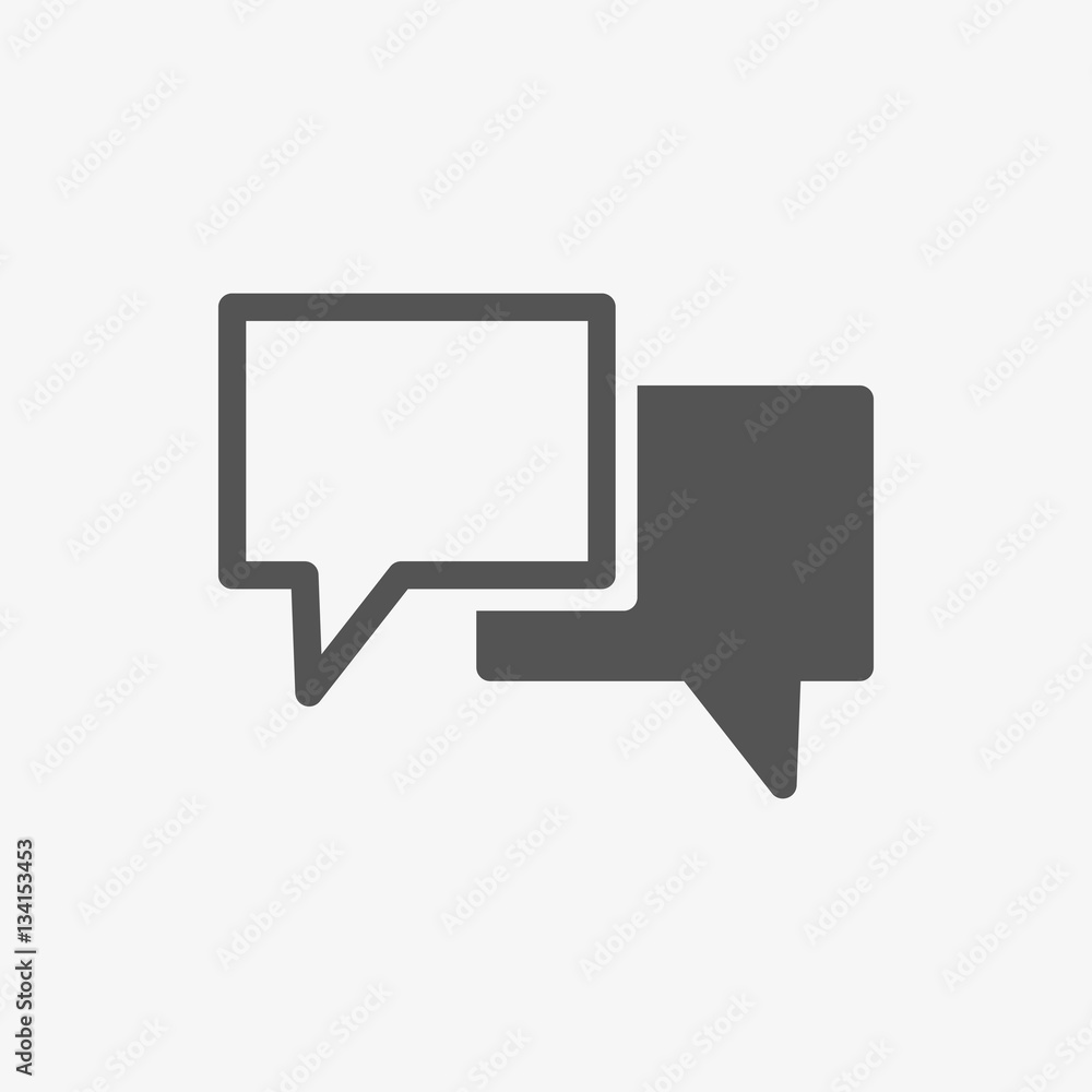 Speech Bubbles Icon. Chat pictogram icon stock vector illustration Speech Bubbles Icon. Chat pictogram icon stock vector illustration