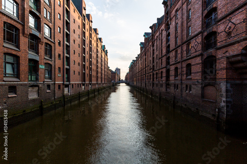 View of the Speicherstadt, also called Hafen City,  in Hamburg, © oscity