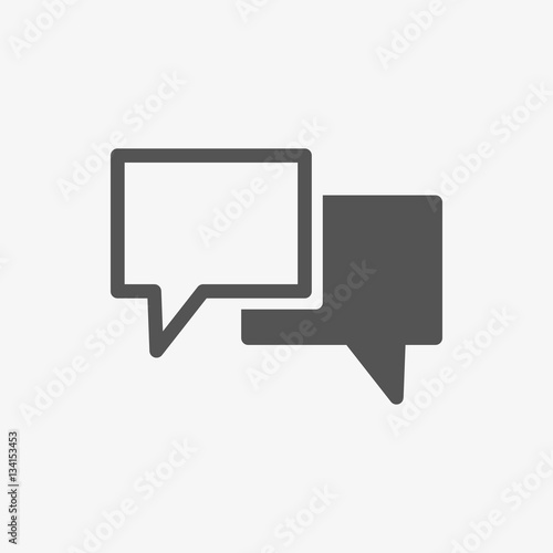 Speech Bubbles Icon. Chat pictogram icon stock vector illustration