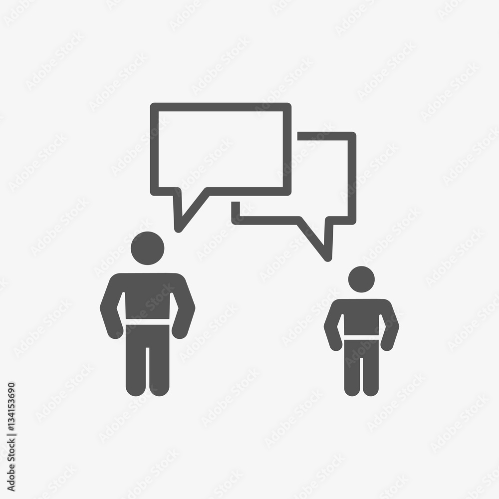 speaking of people, the chat icon stock vector illustration speaking of people, the chat icon stock vector illustration