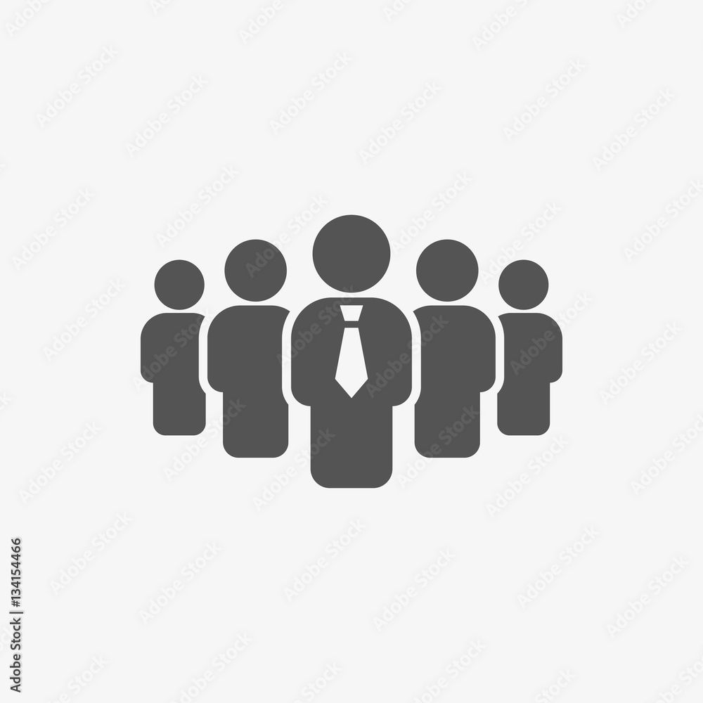 people with the leader icon stock vector illustration flat design people with the leader icon stock vector illustration flat design