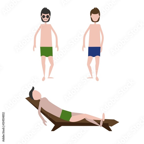 the guy on the beach