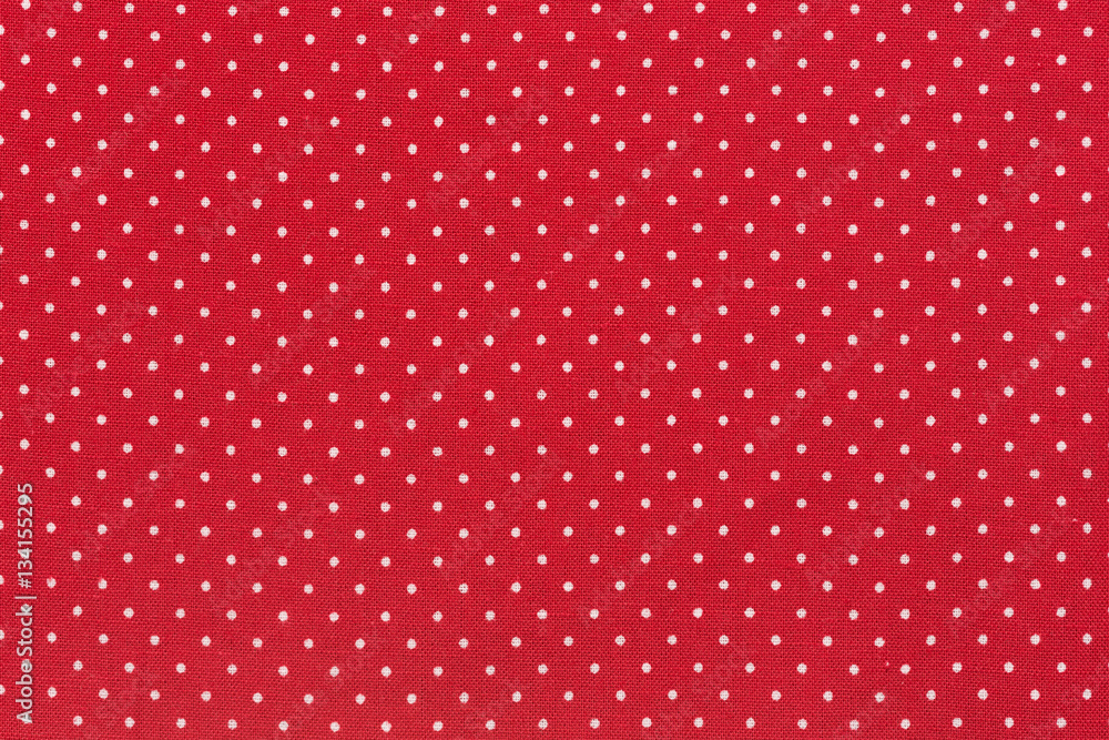 Red polka dot fabric. Red polka dot fabric.