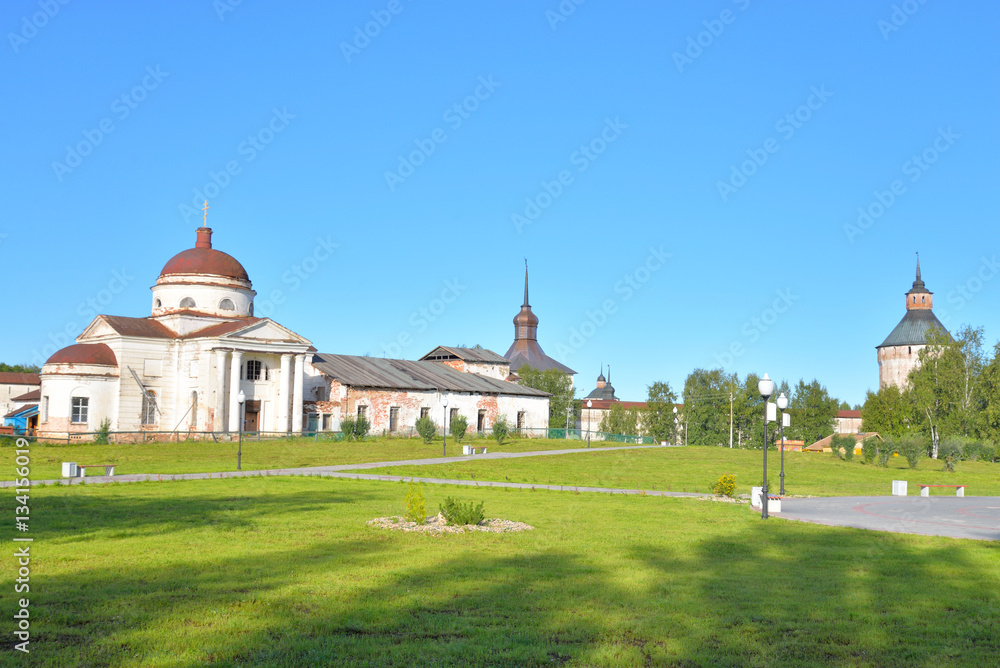 Kirillo-Belozersky monastery by day.