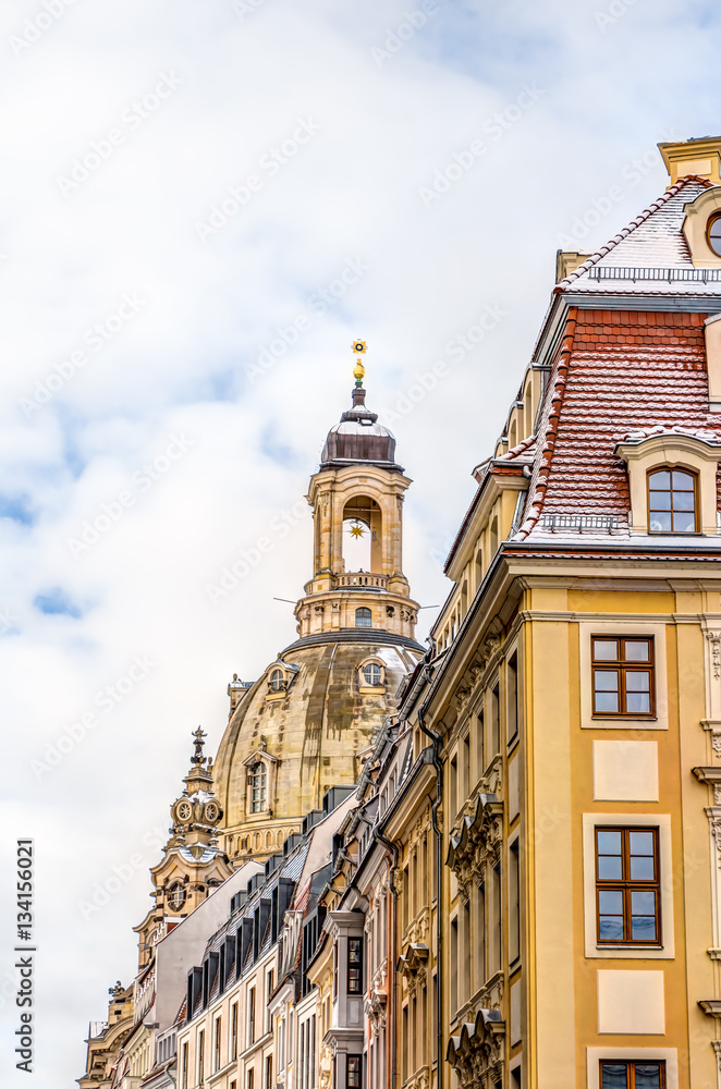 The Church of our Lady in the old town of Dresden