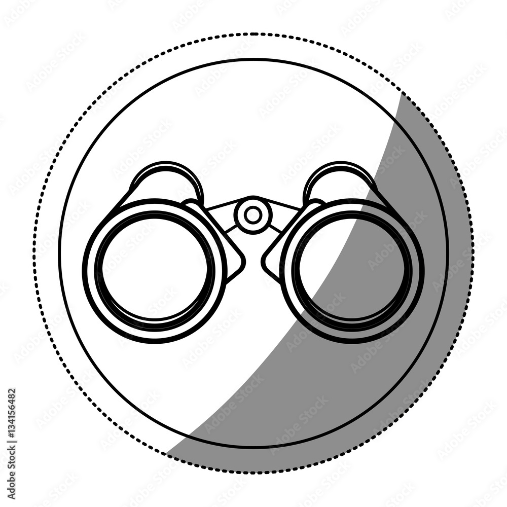 Binocular object icon. Vision vector equipment and travel theme. Isolated design. Vector illustration Binocular object icon. Vision vector equipment and travel theme. Isolated design. Vector illustration