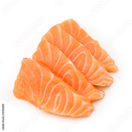 Slided Raw Salmon Sashimi