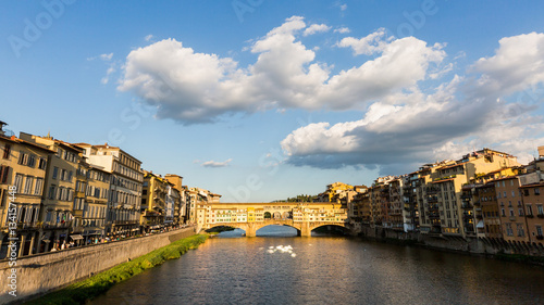 View of the Ponte Vecchio in Florence, Italy
