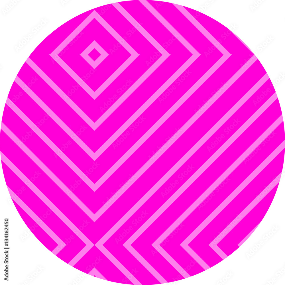 Obraz premium Diamond Lines Circle