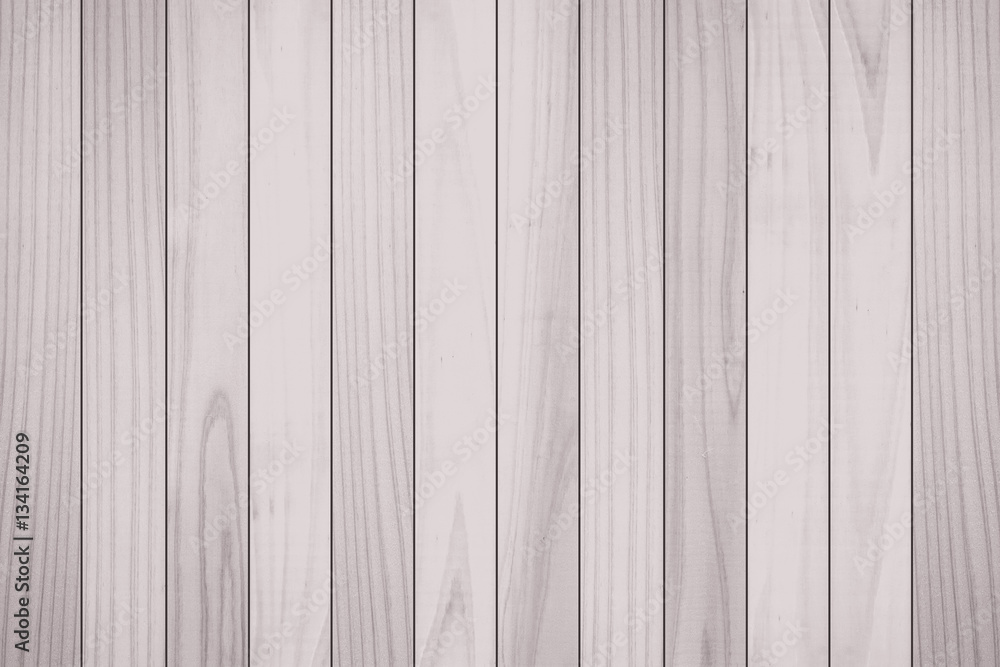Naklejka premium White natural wood wall texture and background seamless , Wood fence background..