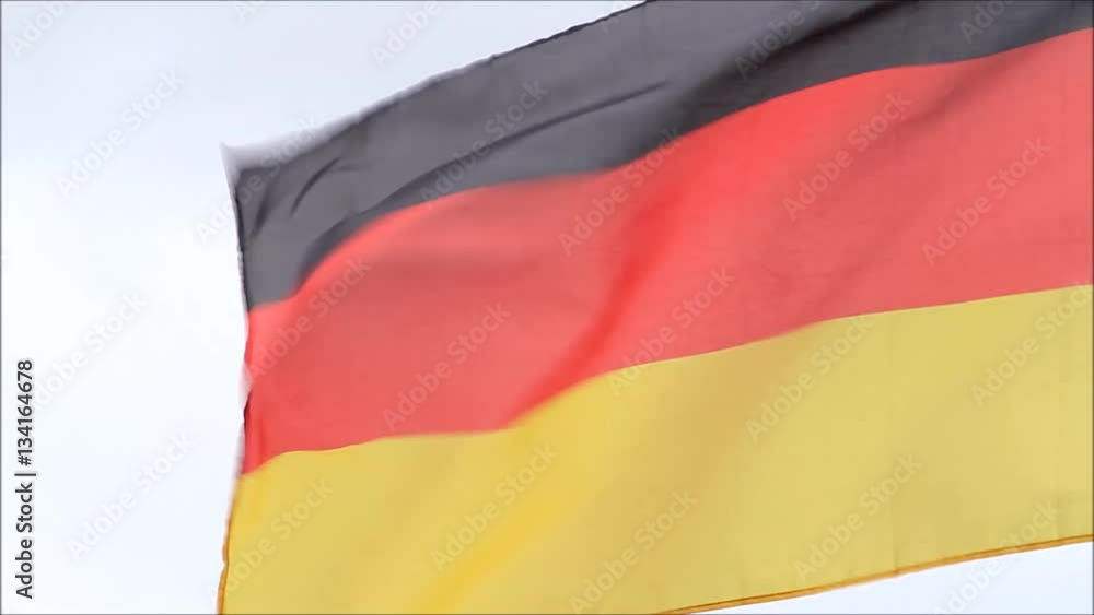flag of Germany blowing in the wind
flag of Germany blowing in the wind
