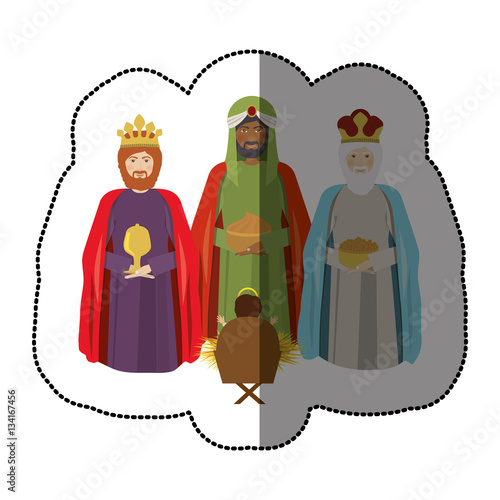 three wise men icon vector illustration graphic design