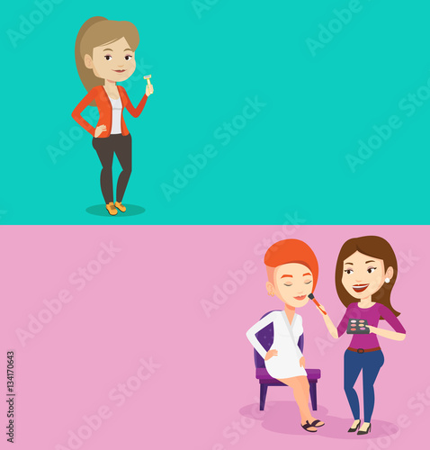 Two beauty banners with space for text.