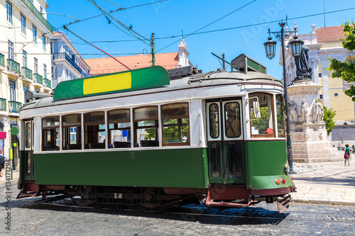Vintage tram in Lisbon © Sergii Figurnyi