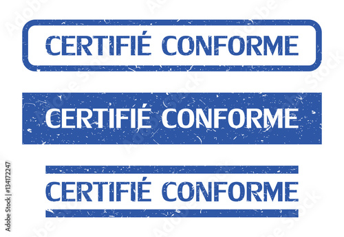 Tampon certifié conforme.