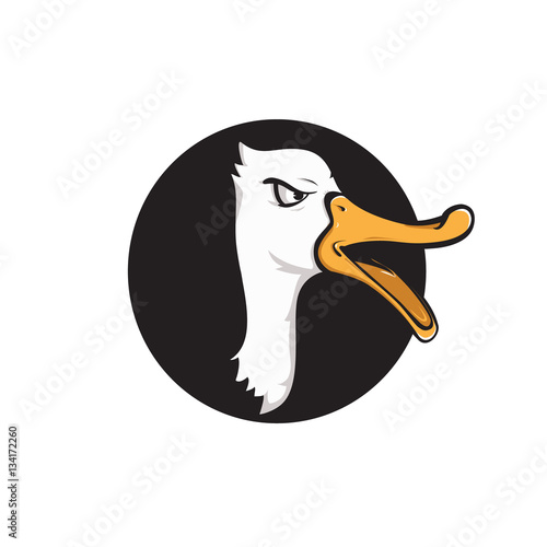 logo head duck