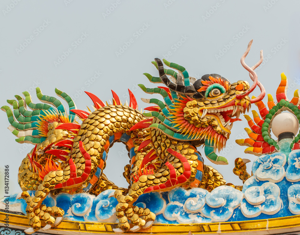 Chinese style dragon statue Chinese style dragon statue