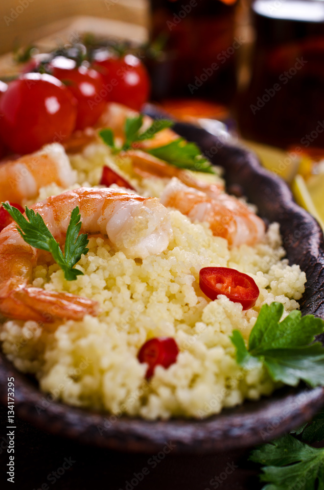 Couscous with shrimp Couscous with shrimp