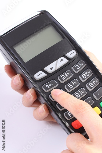 Wallpaper Mural Using payment terminal, enter personal identification number Torontodigital.ca