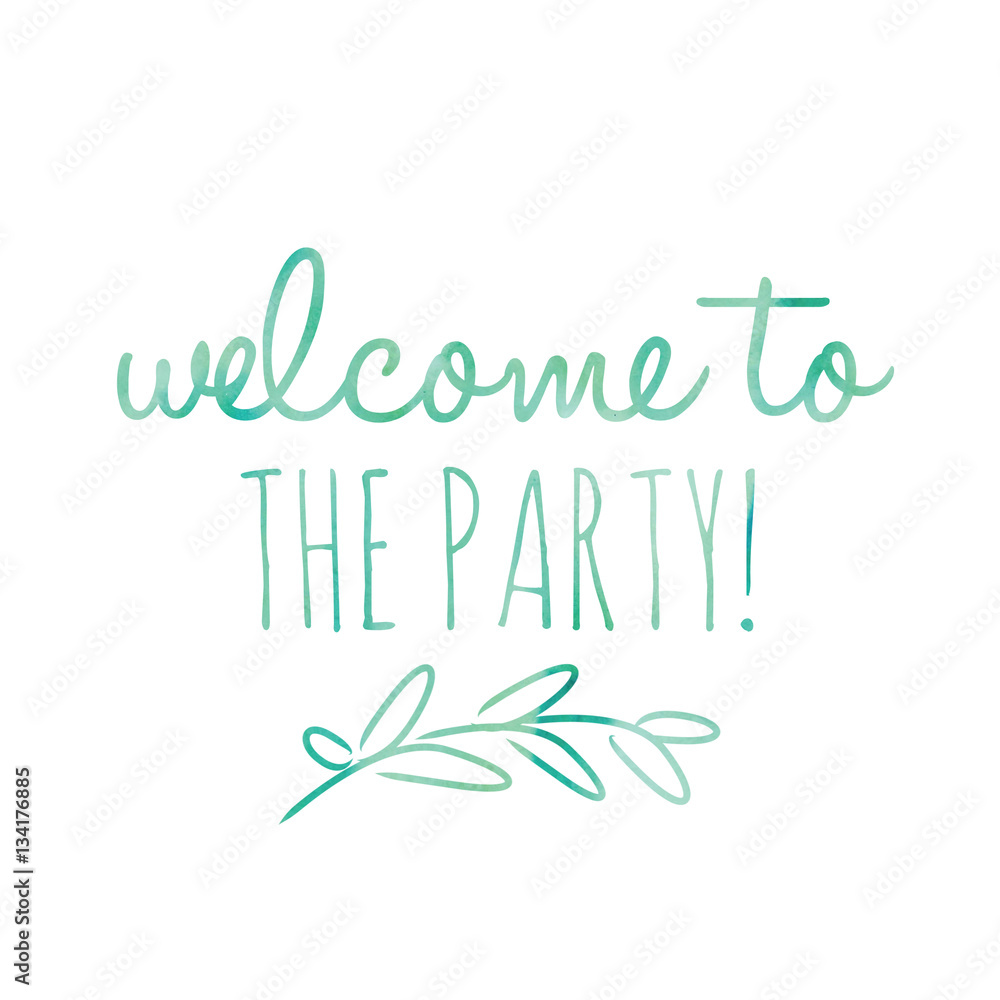 Welcome to the Party Sign Poster Welcome to the Party Sign Poster