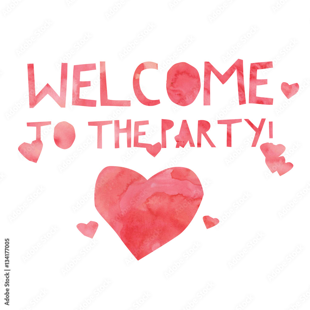 Welcome to the Party Poster Door Sign 