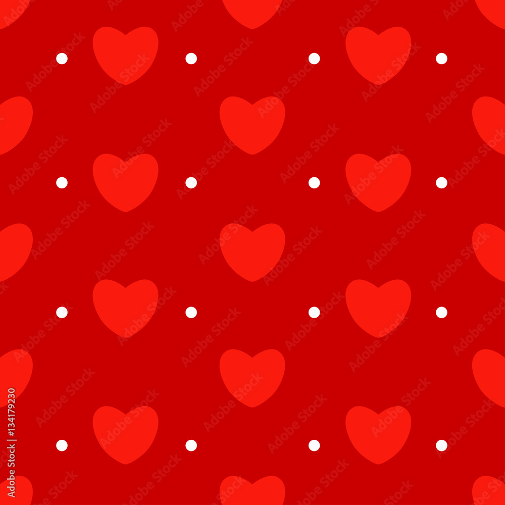 Red heart seamless texture