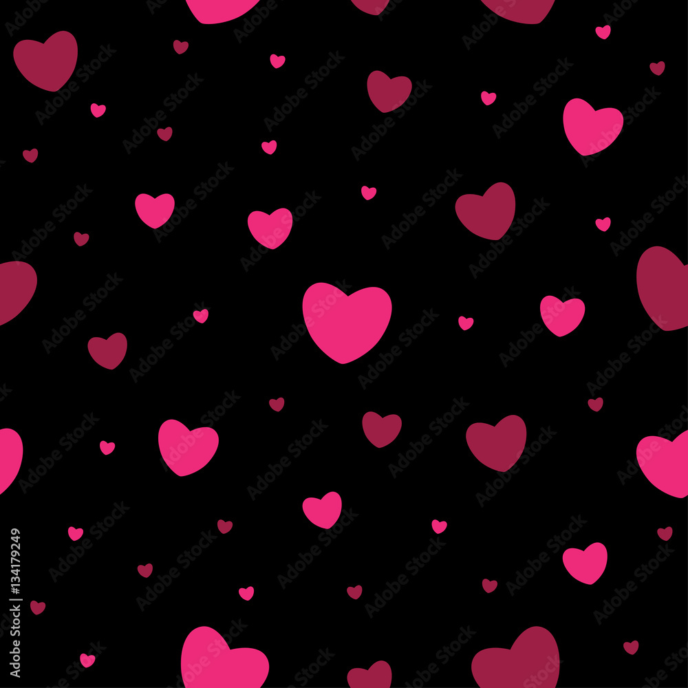 Valentine pink heart seamless