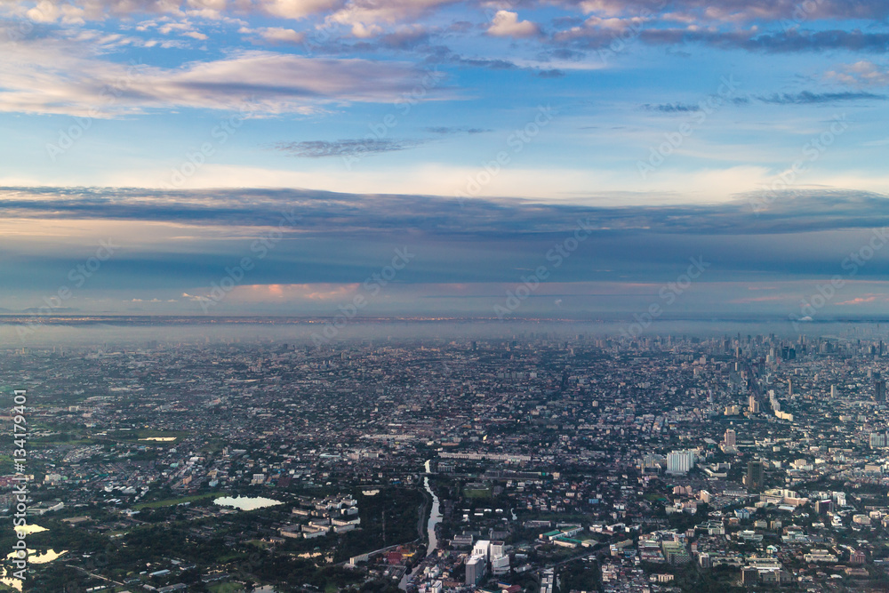bangkok morning from sky 01