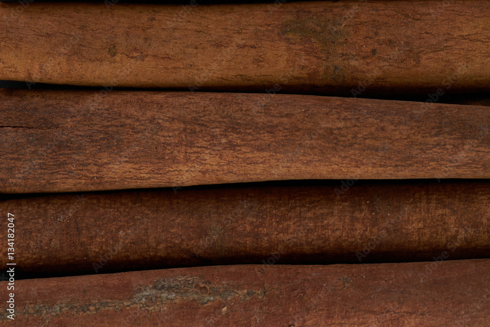 Obraz premium Cinnamon sticks. Close up shot
