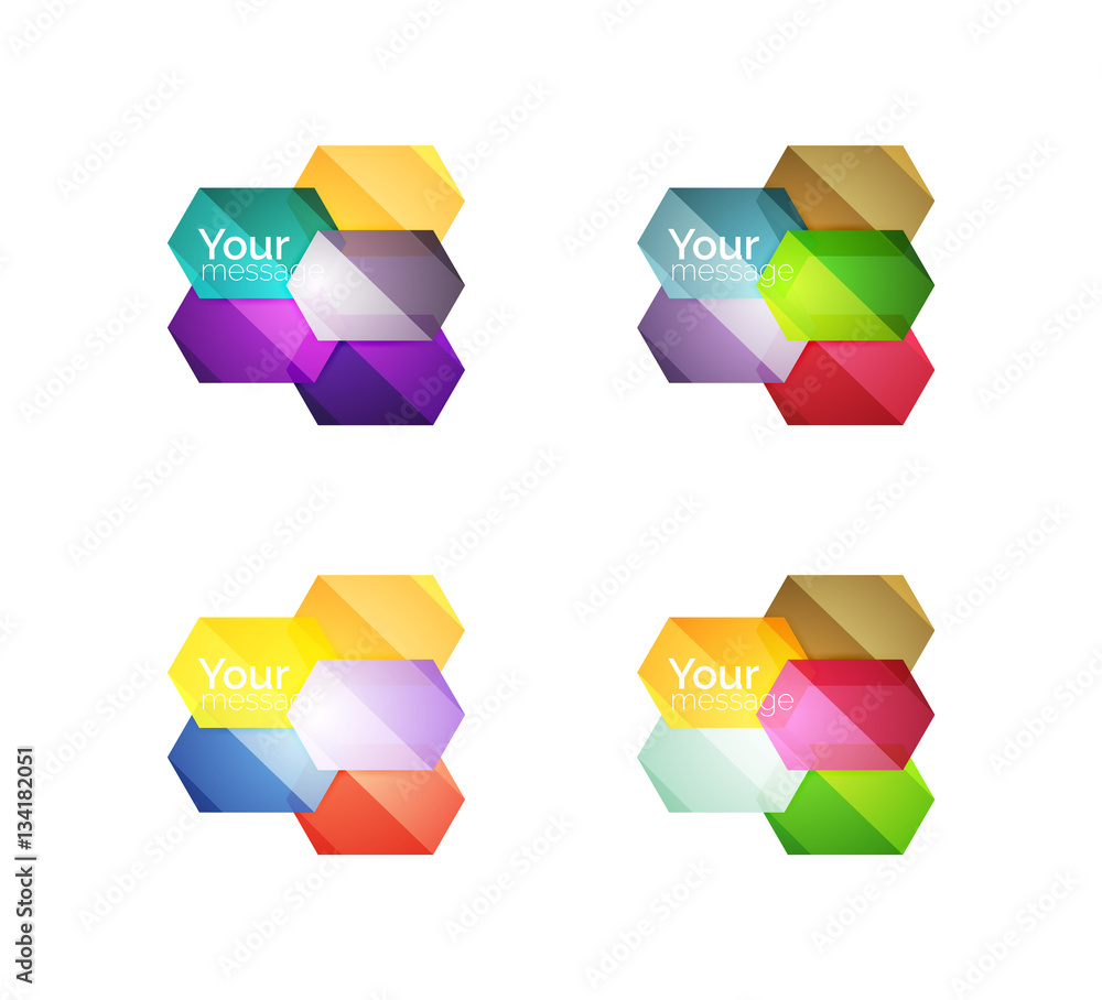 Vector shiny blank web option boxes Vector shiny blank web option boxes