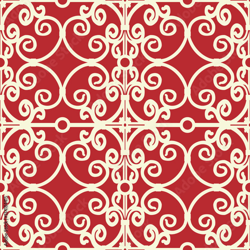 Seamless background with twisted metal bars