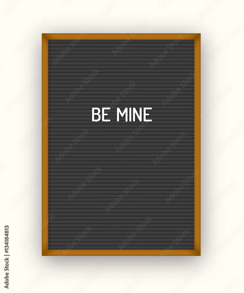 Romantic letterboard quote