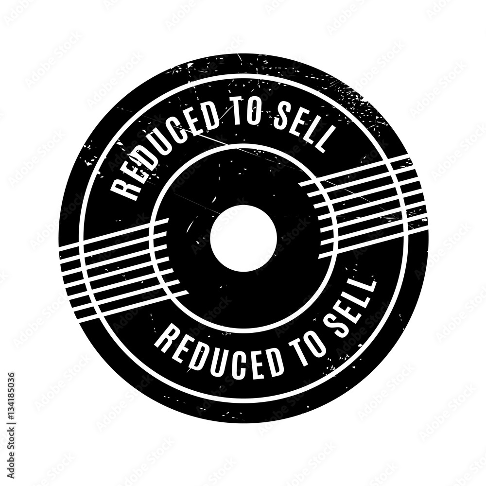 Reduced To Sell rubber stamp. Grunge design with dust scratches. Effects can be easily removed for a clean, crisp look. Color is easily changed. Reduced To Sell rubber stamp. Grunge design with dust scratches. Effects can be easily removed for a clean, crisp look. Color is easily changed.