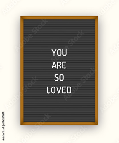 Romantic letterboard quote photo