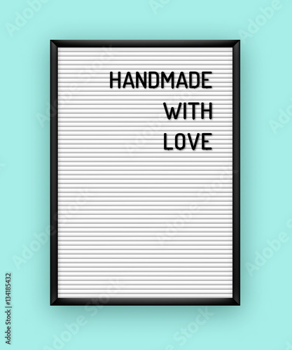 Romantic letterboard quote photo