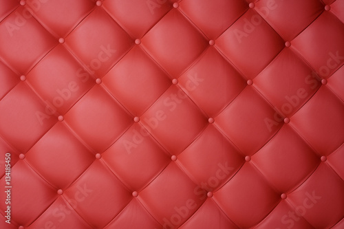 Red leather upholstery