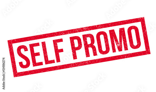 Self Promo rubber stamp. Grunge design with dust scratches. Effects can be easily removed for a clean, crisp look. Color is easily changed.