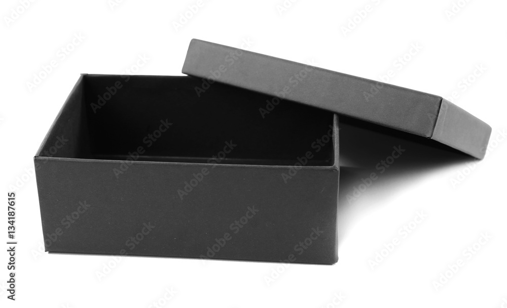 Black empty box on white background StockFoto Adobe Stock