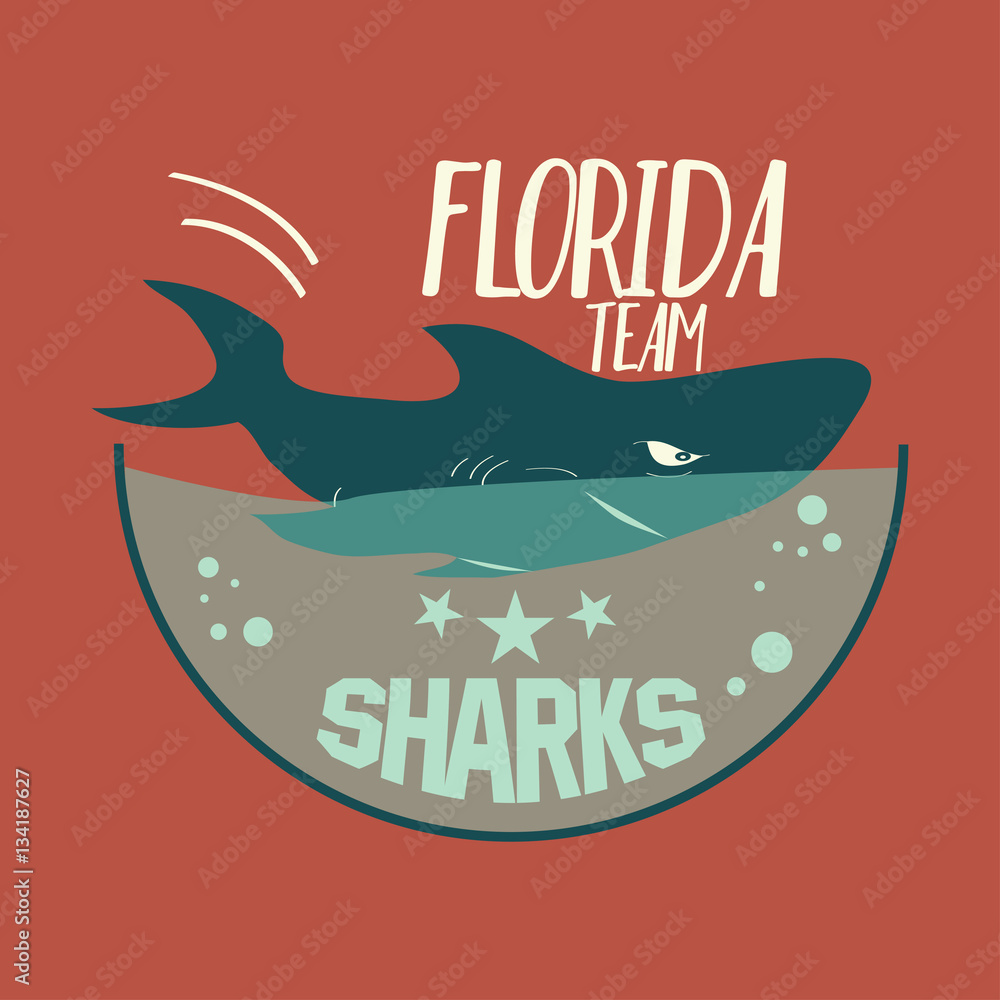 Fototapeta premium Shark emblem