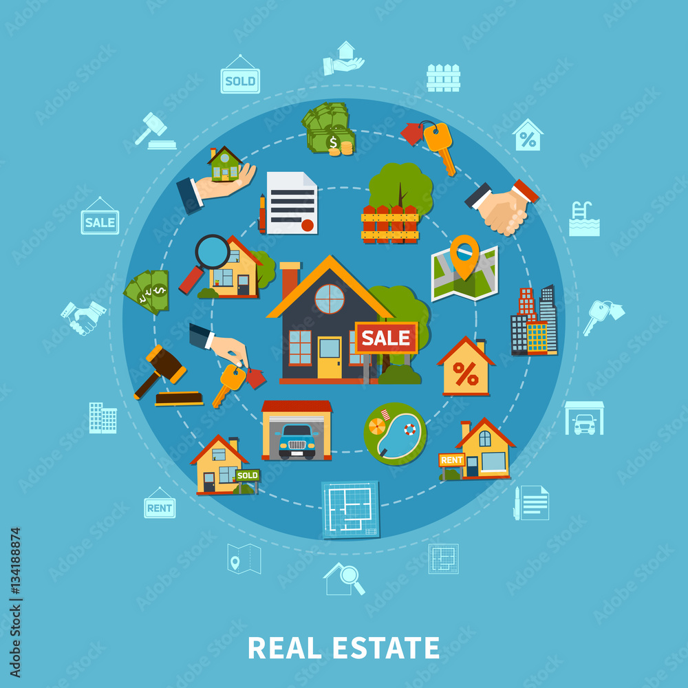 Naklejka premium Real Estate Concept