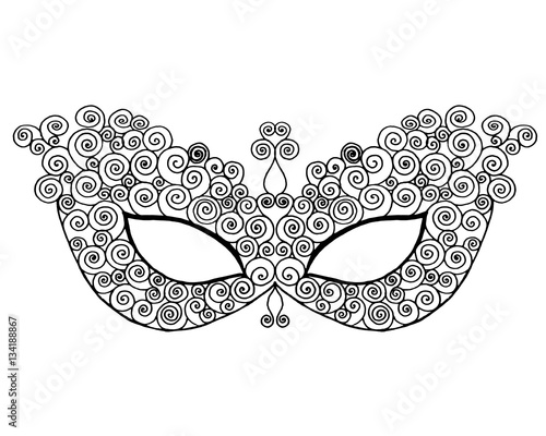 Mardi gras lace mask