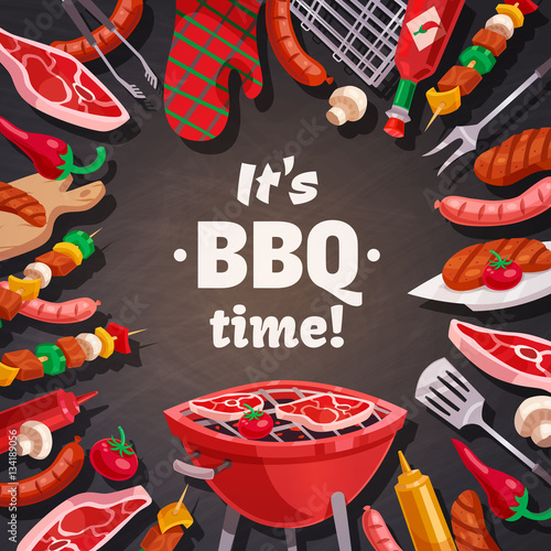 Grill BBQ Time Background