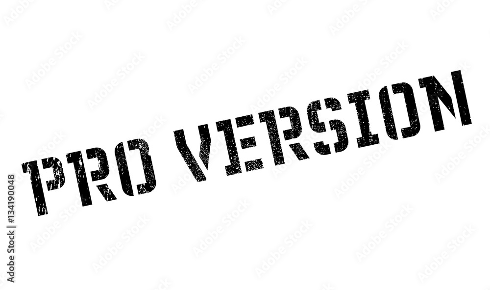 Pro Version rubber stamp Pro Version rubber stamp