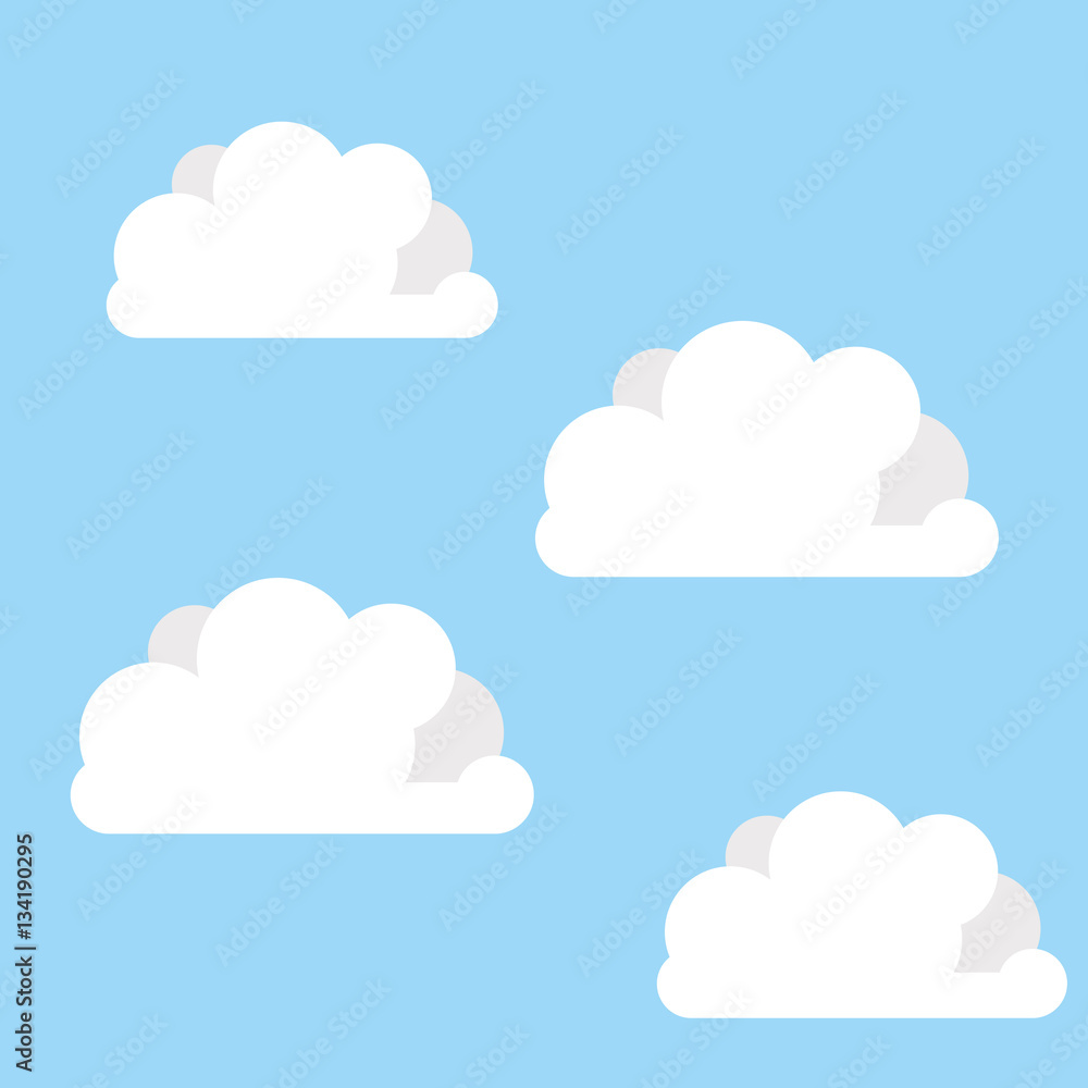 Sky with clouds icon vector illustration graphic design