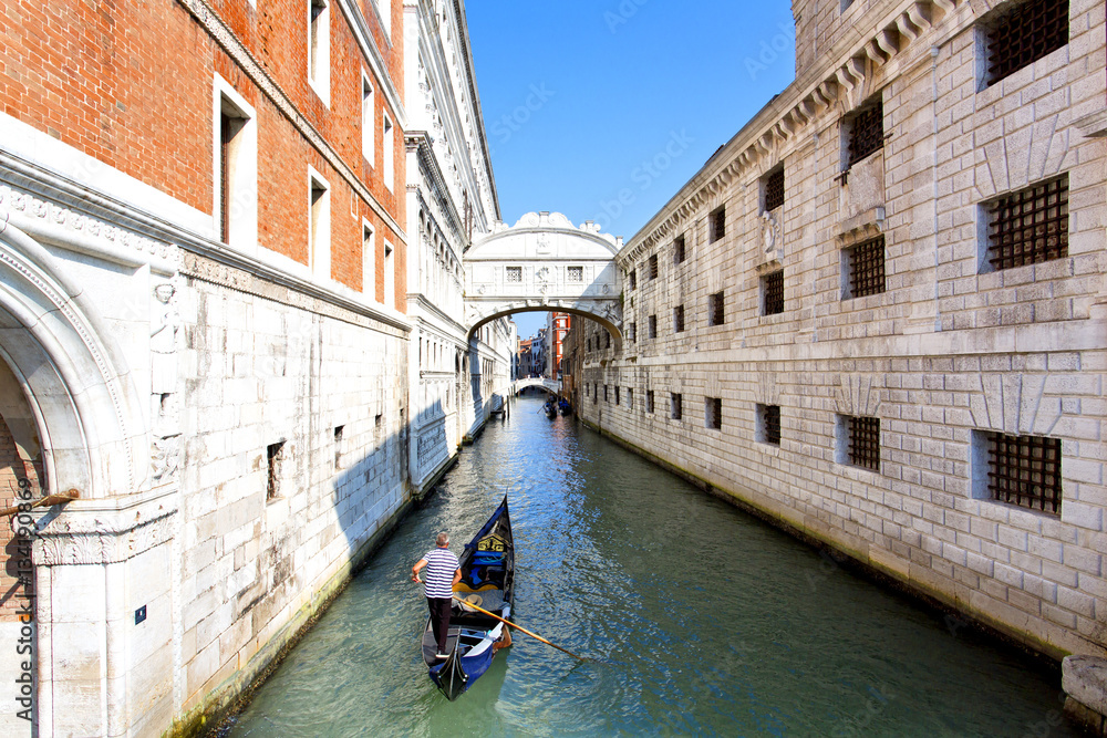 The Bridge of Sighs in Venice