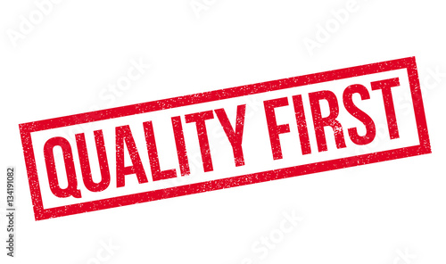 Quality First rubber stamp